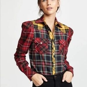 Petersyn Aldrich Shirt Long Sleeve Plaid Button Up XS